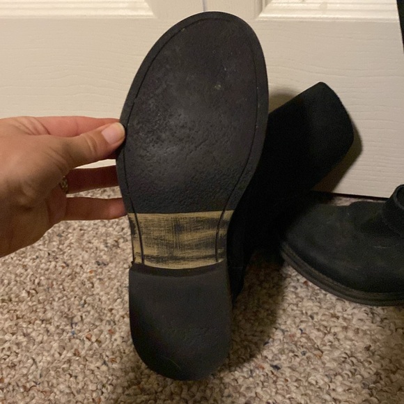 Steve Madden Black Moto Biker Zip Up Boots - Picture 3 of 4